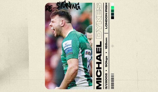 Dykes signs new contract with London Irish